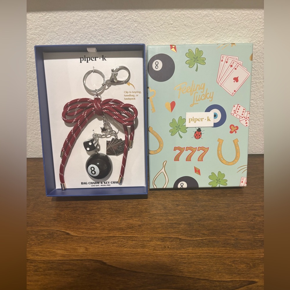Piper K Casino Bag Charm Keychain